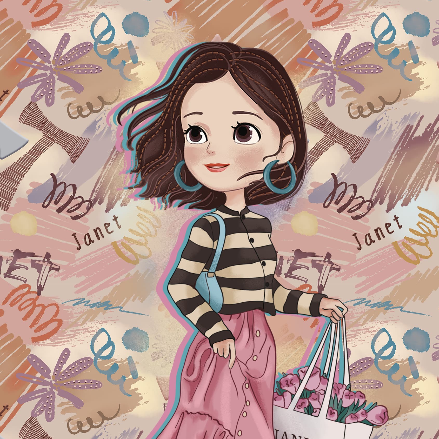 JANET torba i medvjedić Henney